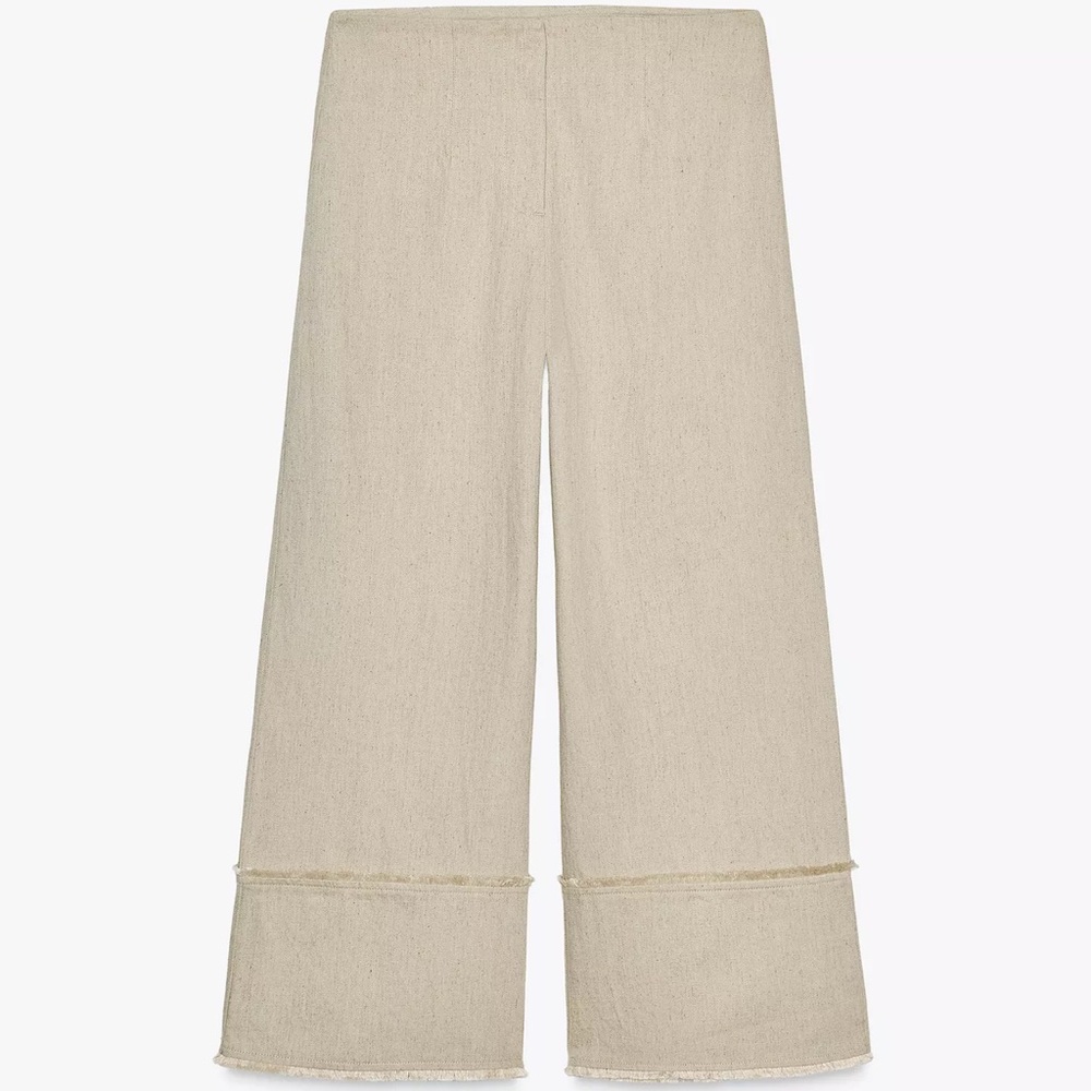 Zara linen crop pants